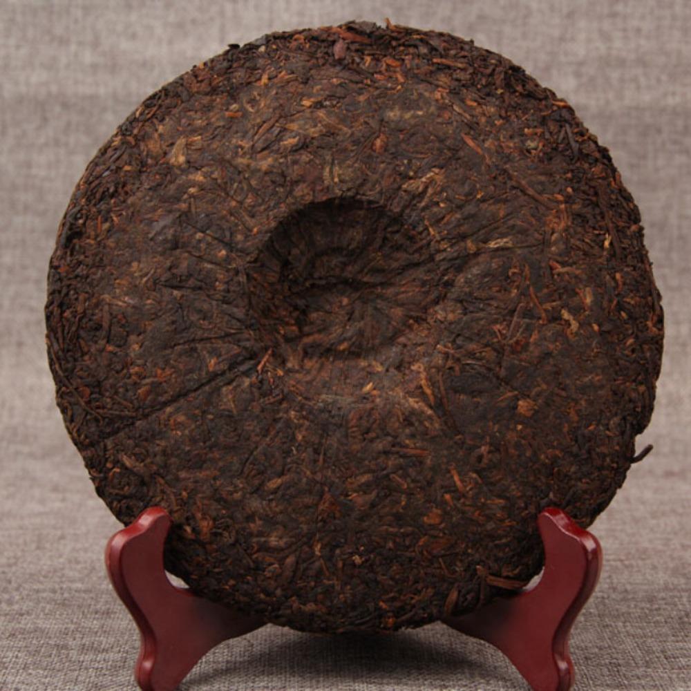 357g Ripe Pu-erh Tea Cake Yunnan Qizi Black Tea Smooth Earthy Shu Puer Daily Drinking Long Term Storage Natural Fermented