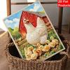 DIY Colorful Pearl Diamond Painting Hen And Chicks Kit Pearl Decoration Office Wall Decor