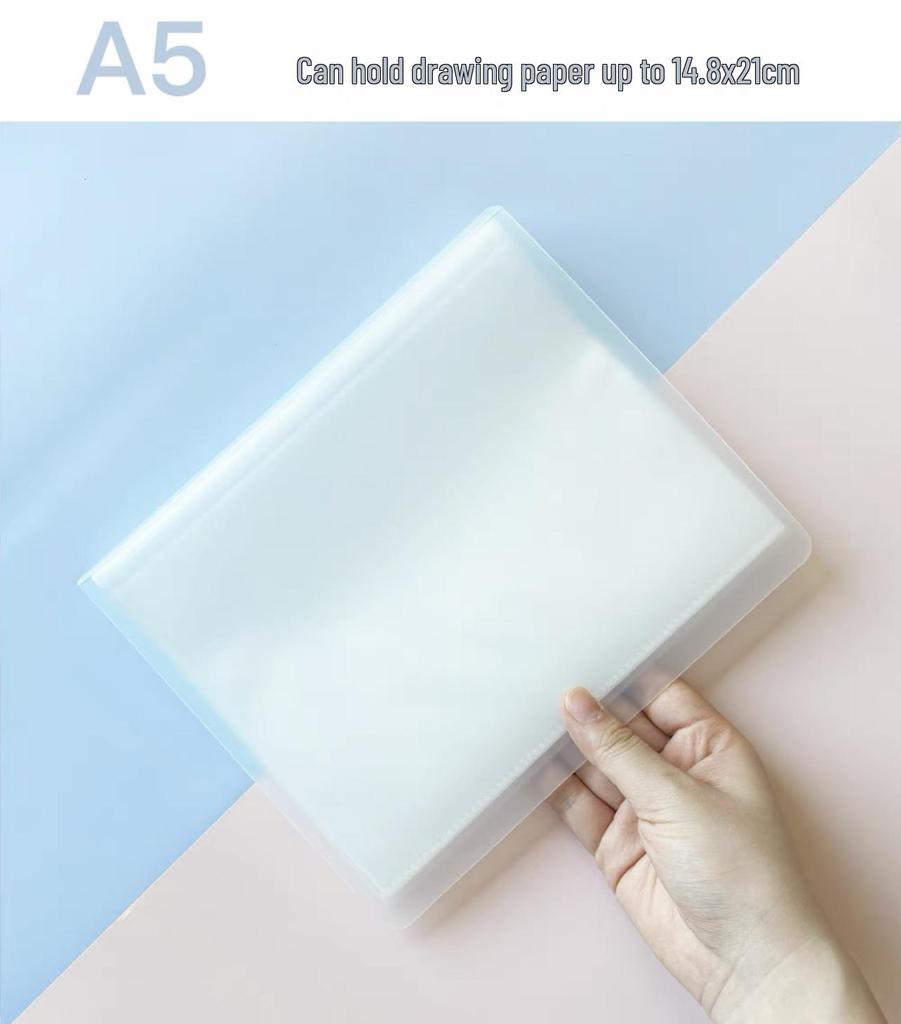 Double-Layer Transparent Artwork Album for Watercolor Illustrations & Photos