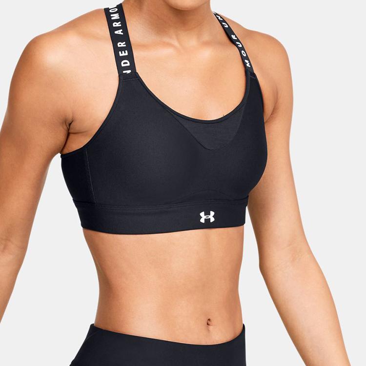 Under Armour UA Infinity High Intensity Training Sports Bra Women Underwear Black 1351994-001