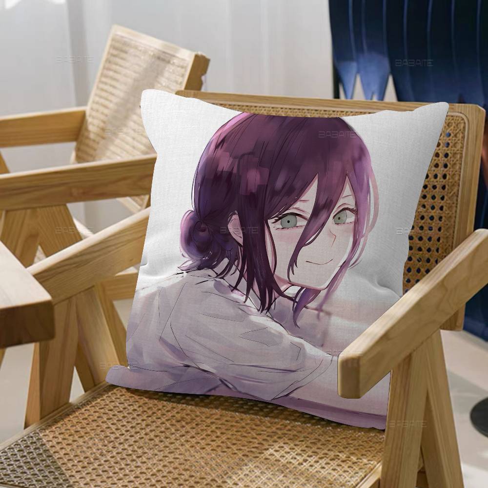 Anime C-Chainsaw M-Man The Movie Reze Arc Pillow Anime Pillow Sofa Bed Head Pillow Cover Cushion Cover 45x45 Cm Fashion