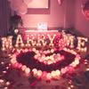 LED Love Letter & Number Lights for Valentine's Proposal Decor
