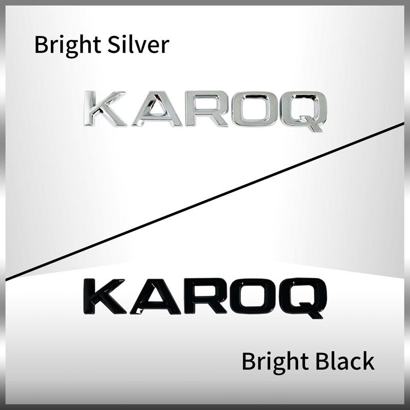 3D Metall Auto Heckklappen Emblem Chrom Plakette Aufkleber für SKODA OCTAVIA POIYUF SUPERB KAROQ FABIA RAPID 4x4 YETI Buchstaben Logo Dekor