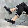 Leather Small Leather Shoes Women'S Niche British Style Retro One-Pedal Versatile Loafers Women'S Single Shoes