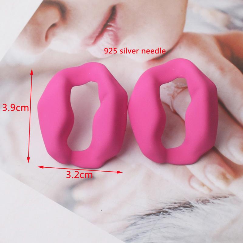 New Square Long Hanging Earrings for Women Colorful Enamel Geometric Statement Dangle Earrings Girls Drop Earrings pendientes