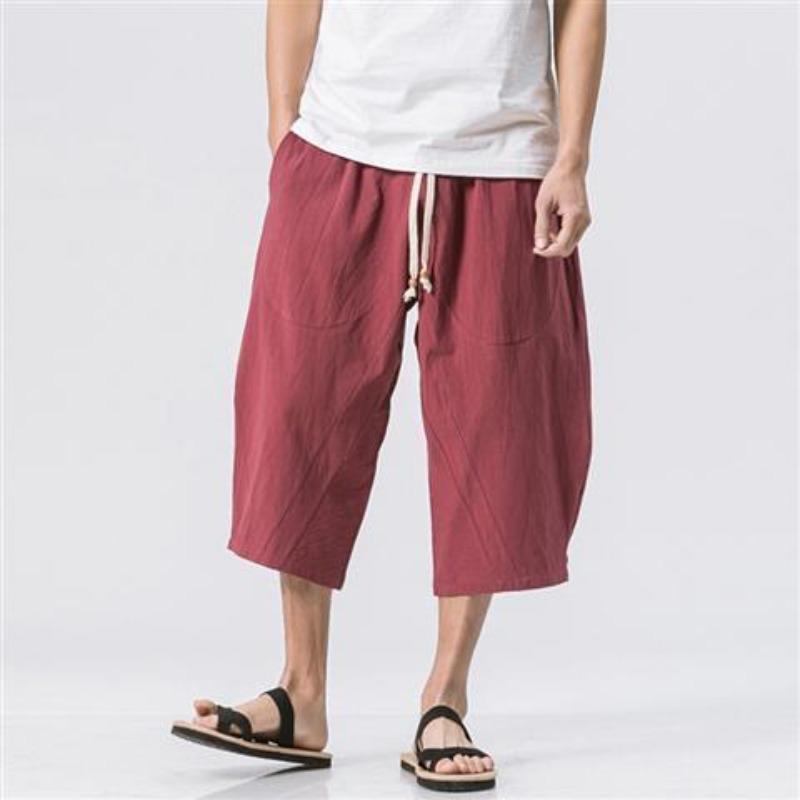 Streetwear Çapraz Pantolon Erkek Harajuku Günlük Harem Pantolon Erkek Bol Yüksek Kalite Jogger Eşofman Altı Kadın Büyük Beden Yazlık M-4XL