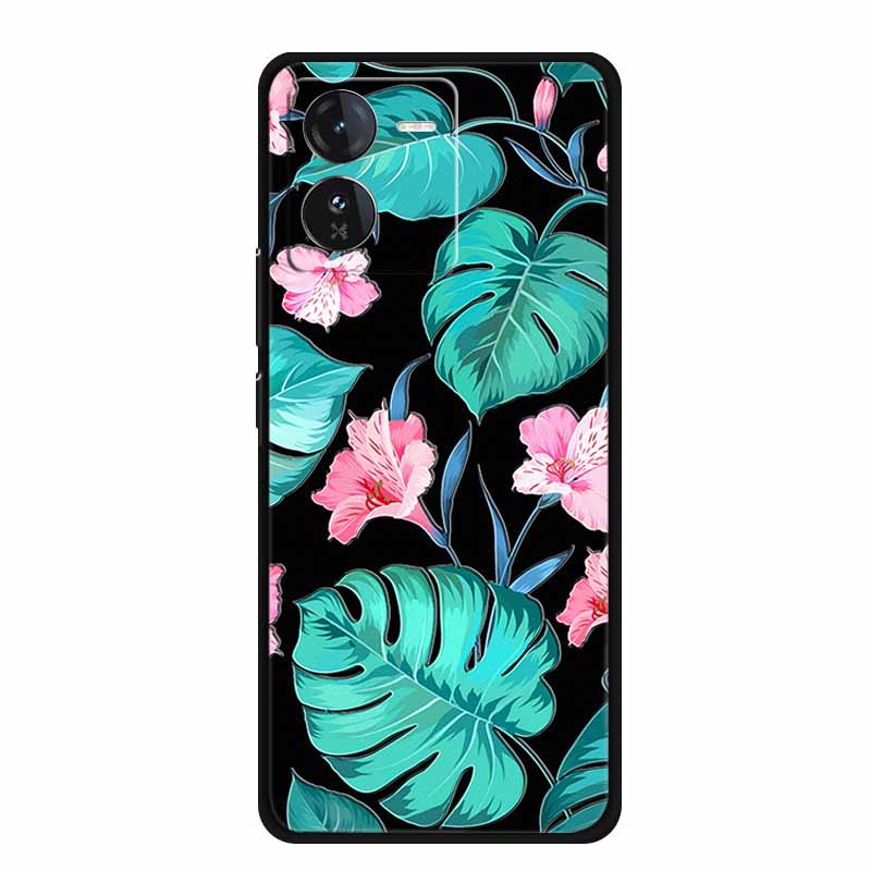 3D Emboss Case For Vivo iQOO Z9 x Phone Case Shockproof Black Silicone Soft Back Cover For Vivo iQOO Z9x Y37 Pro Case Z 9 x Capa