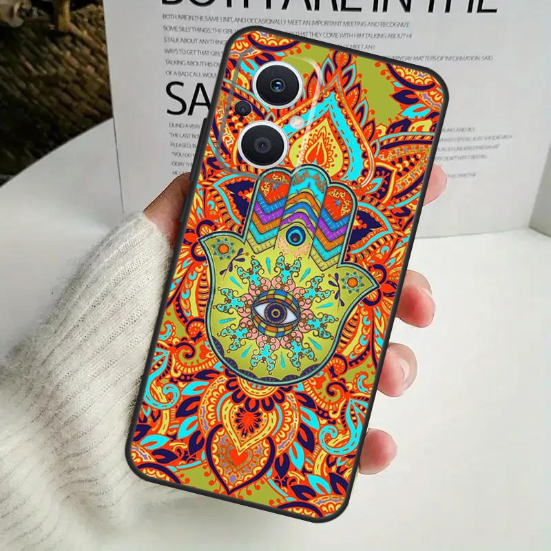 Hamsa Hand of Fatima Phone Case For OPPO Reno 14F 12F 12 11 13 F 10 Pro 8T 7 8 Lite OPPO Find X9 X8 X6 X5 Pro Cover