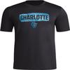 Adidas Men's Charlotte FC Local Stoic Short Sleeve Pre-Game T-Shirt, Sharp Blue, X-Large Tall