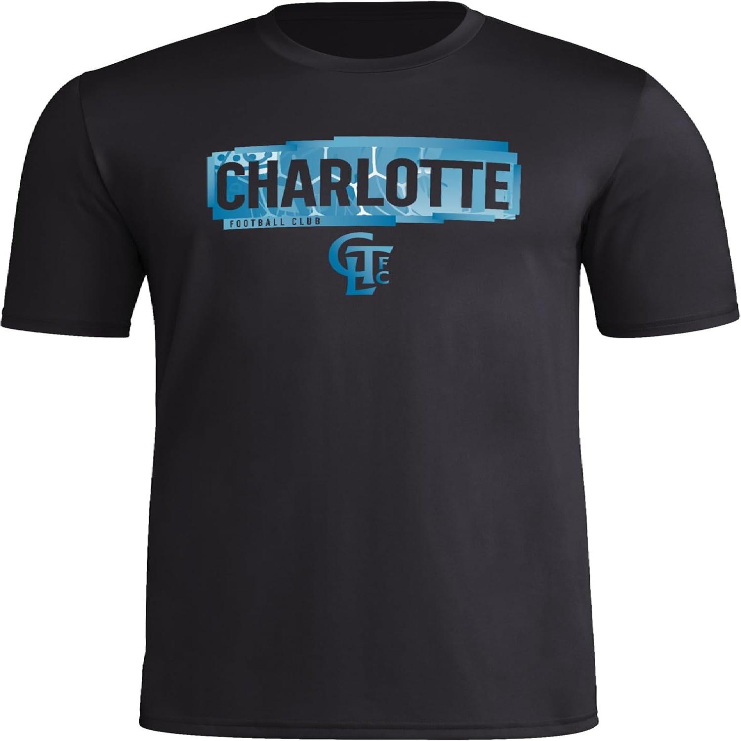 

Мужская футболка adidas Charlotte FC Local Stoic с коротким рукавом, синяя, X-Large Tall S разноцветный