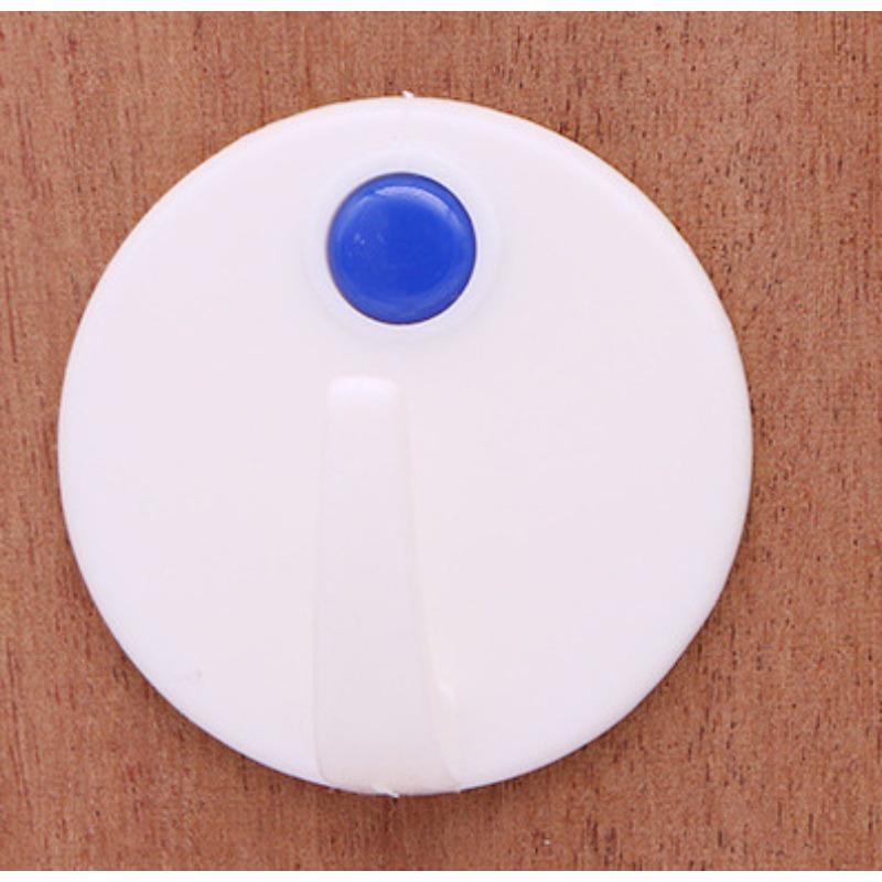 

White Round Plastic Hook Adhesive Hook Bulk, Bright Red Festive Hook