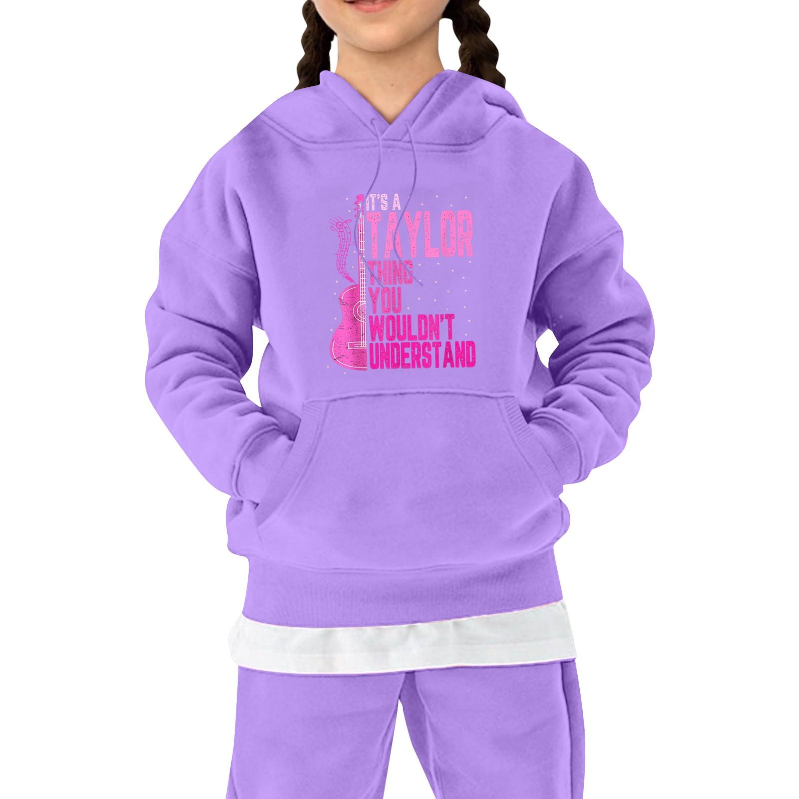 

Детская флисовая толстовка с капюшоном и длинными рукавами на осень и зиму, унисекс, повседневный топ с рисунком из мультфильмов 160 фиолетовый