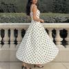 New Summer Models, European and American Women's Clothing, Fashionable Long Dress Dress, Polka Dot Retro Tube Top Skirt