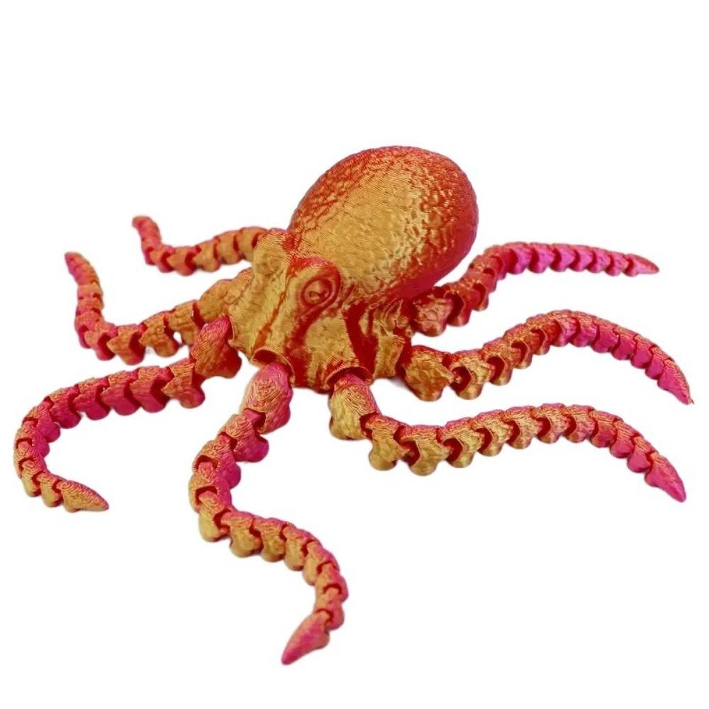 Durable Octopus Ornament 3D Printed Octopus Model 19/27cm 3D Octopus Ornament  Hotography Props