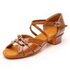 Children Dance Shoes for Girls Women Ballroom Latin shoes Ladies Modern Tango Dancing Performance Shoes Salsa Sandals 3.5CM Heel