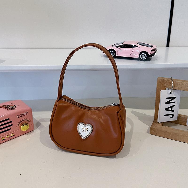 

Fashion shoulder bag women s new simple casual shopping high value crescent bag large capacity commuter messenger bag коричневый