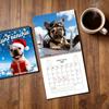 Französische Bulldogge Kalender 2026 Januar 2026 - Dezember 2026 12 Monatskalender Lustiger Frenchie Wandplaner für Zuhause Büro