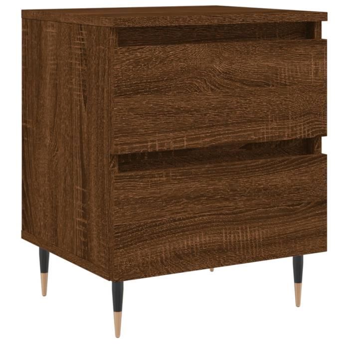 VidaXL Bedside Table Brown Oak 40x35x50 Cm Engineered Wood 826874