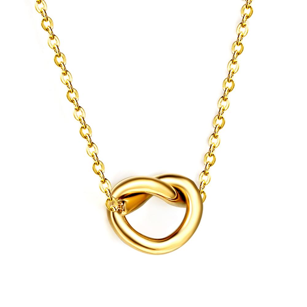 Fashion Jewelry Stainless Steel Non Tarnish 18k Gold Plated Heart Shaped Multiple Styles Pendant Necklace for Women