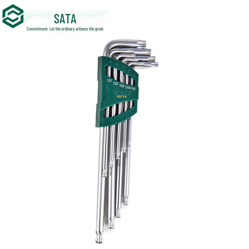 SATA 9-piece Extra-Long Ball-End Torx Wrench Set