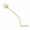 Saxophone Sheet Music Clip 4x4mm Square Socket Gold Copper Sax Sheet Music Holder for Alto Tenor Saxophones
