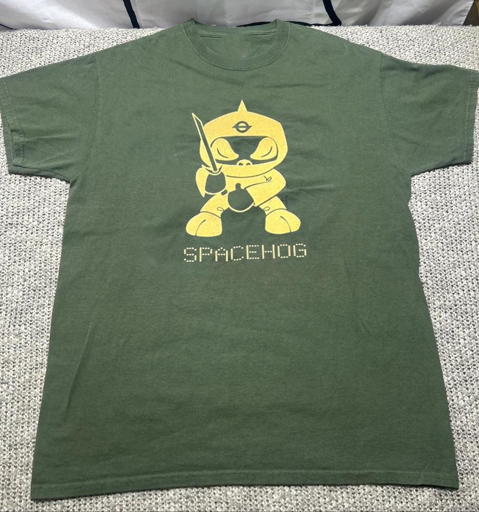 Spacehog Band Tour Logo Green cotton T Shirt Full Size S-5XL Unisex T-Shirt XXL