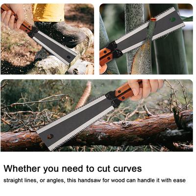 Household Double-Sided Folding Handsaw Handheld Pruning Saws SK5 Blade Garden Sawing Artifact