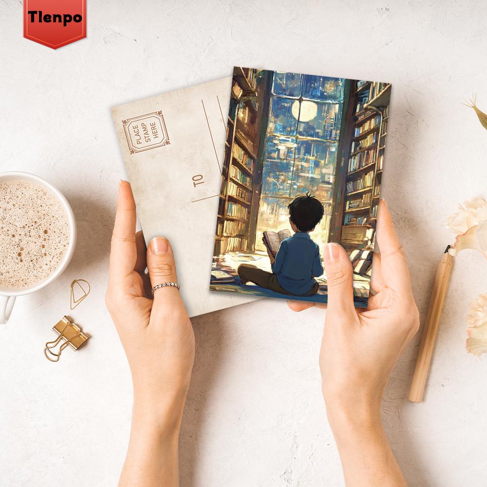 32pcs, World in a Book Postcards, Wall Stickers, Mailing Cards, Greeting Cards, DIY Postcards, Souvenir Postcards, Decorative Pr