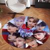Skz (1) Round Office Rug Decorative Floor Rug for Office Bedroom Living Room and Home Space
