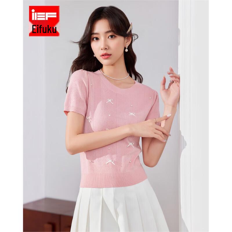 IEF Women s French Style Bow Knit Top One Size