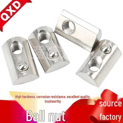 European Standard Elastic Nut Block for 20/30/40/45 Series: M4, M5, M6, M8 Spring Ball Nut Accessories