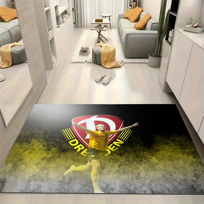 Dynamo Dresden Player Portrait Fog Background Print Area Rug German Football Floor Carpet Sports Fan Living Room Bedroom Home Decor Mat