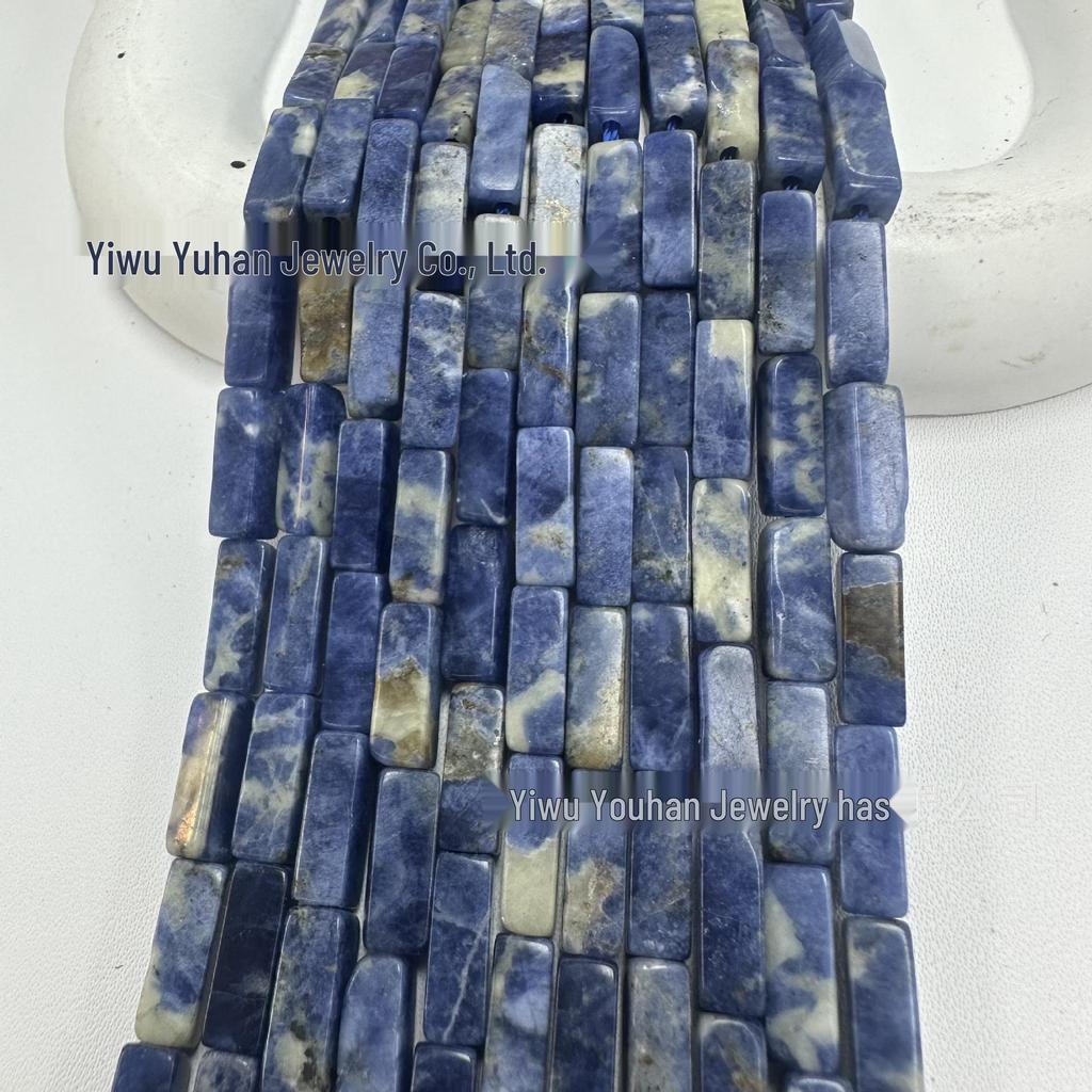 4x13mm Natural Stone Rectangle Bar Beads for DIY Jewelry and Bracelets