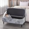 Printed Storage Ottoman Cover Stretch Rectangular Foldable Footstool Covers Long Piano Bench Stool Cover Sofa Footrest Slipcover