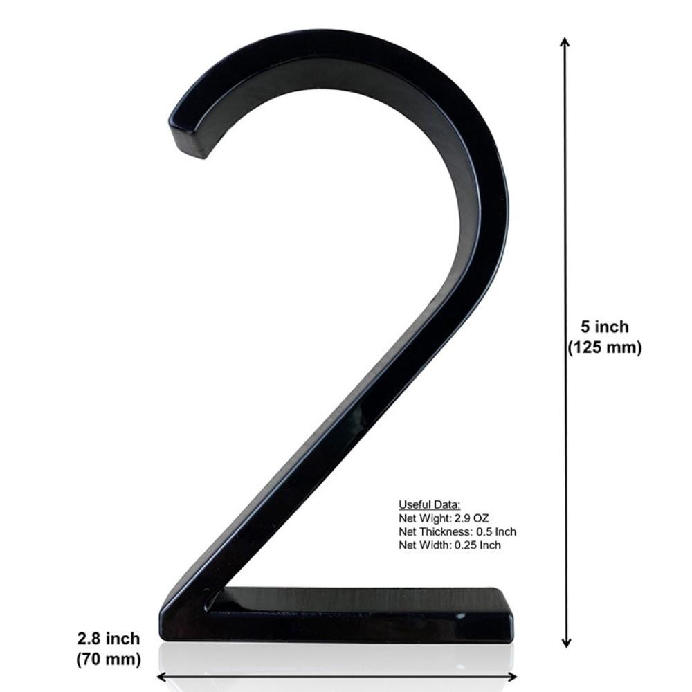 Outdoor Use Metal House Numbers Modern Design House Number Sign  Yard Decoration