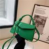 2025 Retro Women's Bag New Early Autumn Solid Color Crossbody Temperament Single Shoulder Simple Diamond Square Bag