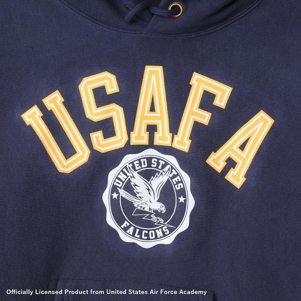 Hoodie Long Sleeve COTTON USA Graphic Print Reverse Hooded Sweatshirt Dark Navy [Champion] 11.5oz Weave(R) REVERSWEAVE(R) C3-Y113 Men's