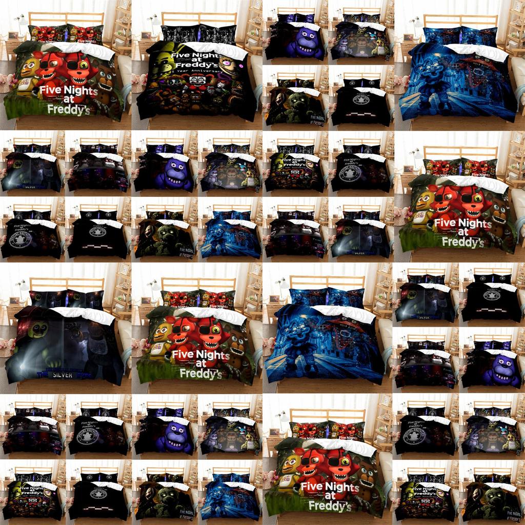 Five At Nights Freddys Cartoon Bear Bedding Set Duvet Cover With Set Pillowcase