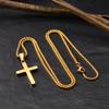 Cross Pendant Necklaces for Men Boys,Stainless Steel Link Chain Necklaces,Classic Jewelry Accessories Gifts