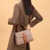 Premium Bag Women's New Fashion Mother Bag Middle-aged Handbag Large Capacity Leather Lychee Pattern Bag