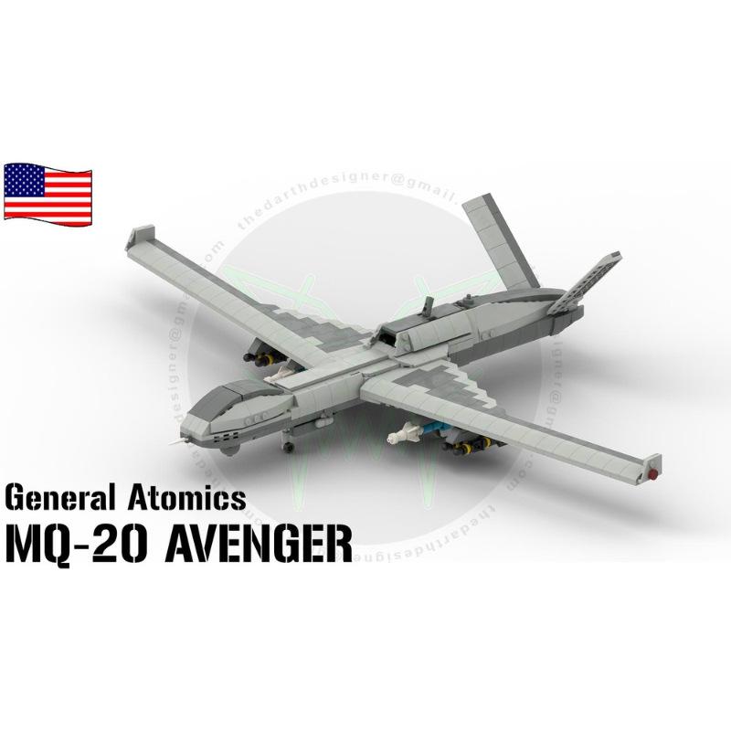 Platinum Brick Block MOC-160051 Avenger Drone - 1:35 Scale