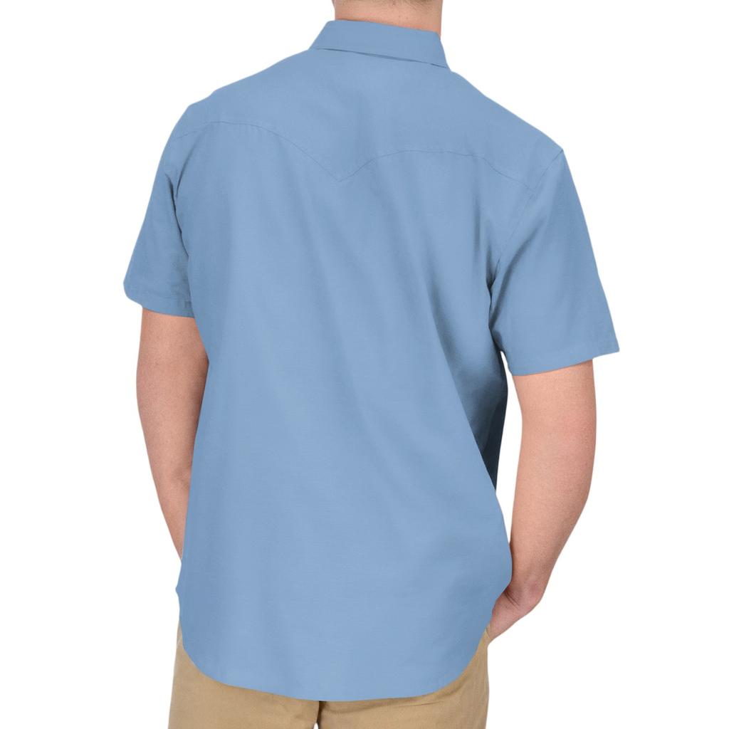 Men'S Fashionable Lapel And Shoulder Length Short Sleeved Casual Top