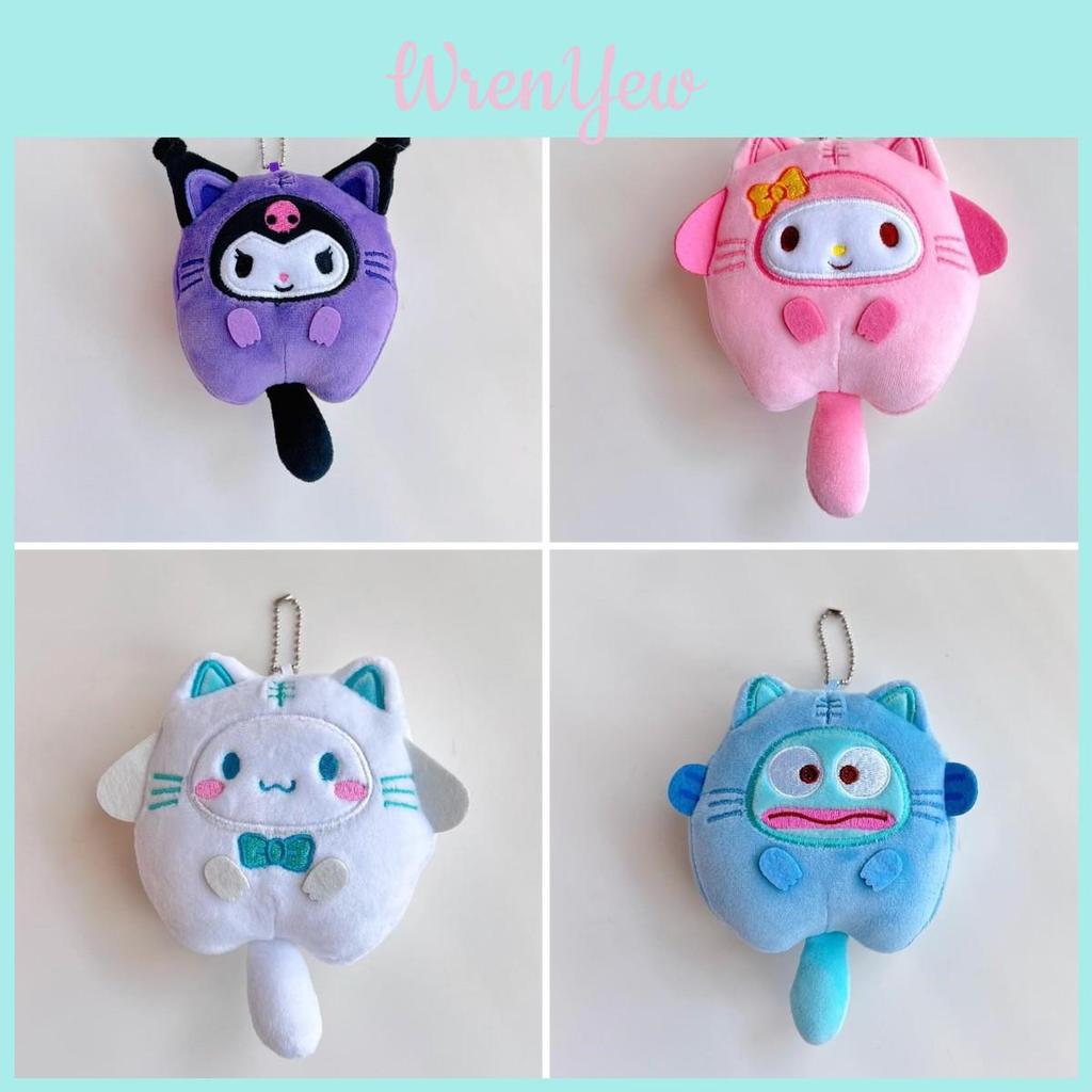 Handmade Sanrio Kuromi Melody Cinnamoroll Plush Doll Pendant For Anime Fans