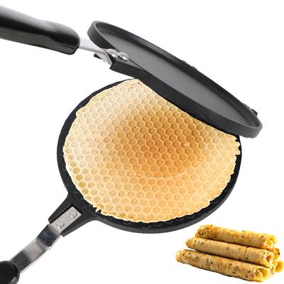 Moule à Omelette Antiadhésif Moule à Rouleau aux Œufs Moule à Gaufres pour le Moule à Pâtisserie Gâteau Cornet de Glace Maker Ustensile de Cuisson