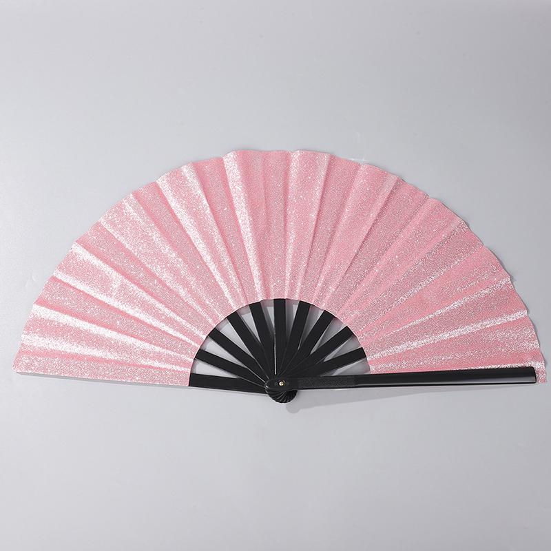 Gradient Colorful Rainbow Folding Fan 1Pc Handheld Dance Cooling Fan for Stage Performance Outdoor