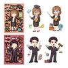 8/16sheets Firefighter Doctor Professional Puzzle Stickers Make a Face DIY Cartoon Assemble Jigsaw Educational Toy Decals Decor