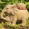 Light Weight Durability Resins Elephant Flower Pot Decorative Elephant Planter for Indoor Outdoor Decorative Use