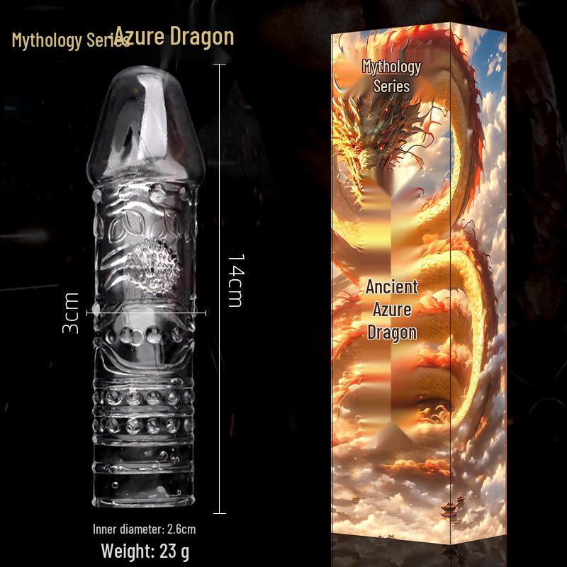 Pleasure Barbed Anti-Ejaculation Condom with Delay Ejaculation and Locking Ring - Adult Sex Sleeve for Couples