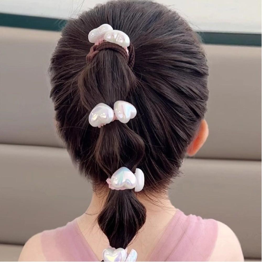 10pcs Star Heart Love Heart Star Hair Ties Headwear Kids Hair Ropes Cute Elastic Rubber Band  Baby