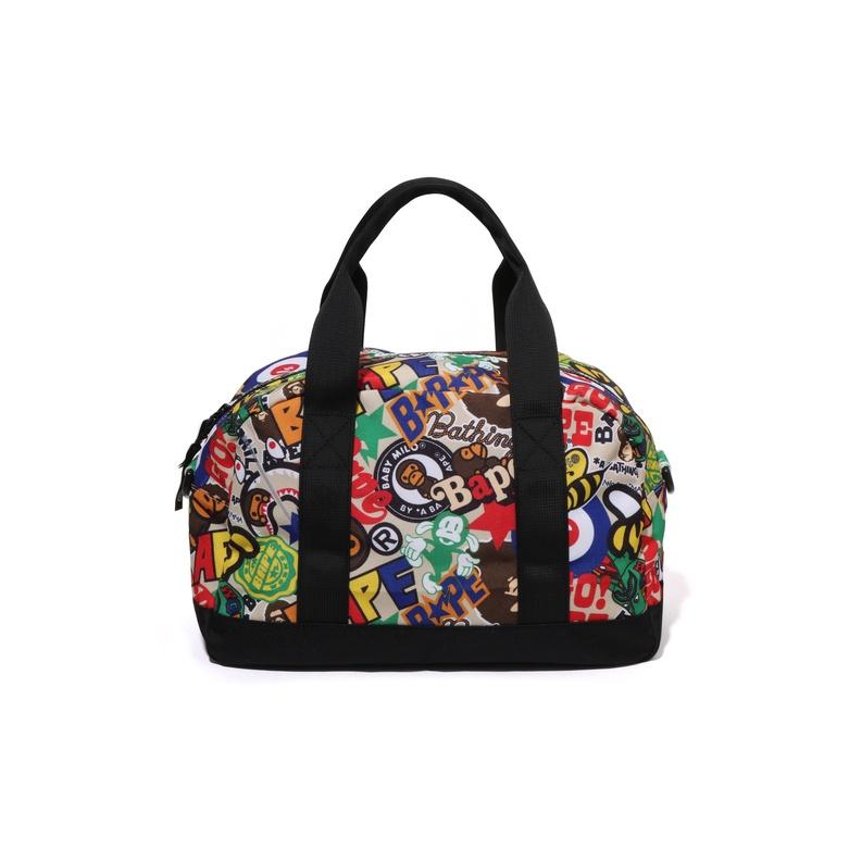 A Bathing Ape Cartoon Multi-Pattern Backpack Fabric Tote Bag Kids backpack Colorful 0ZXBGK003893P Multicolor